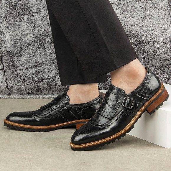 Men\'s Oxfords Luxury Oxford Business Casual Shoes Men\'s Lace-up Fashion Shoes